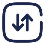Square Sort Vertical SVG Icon